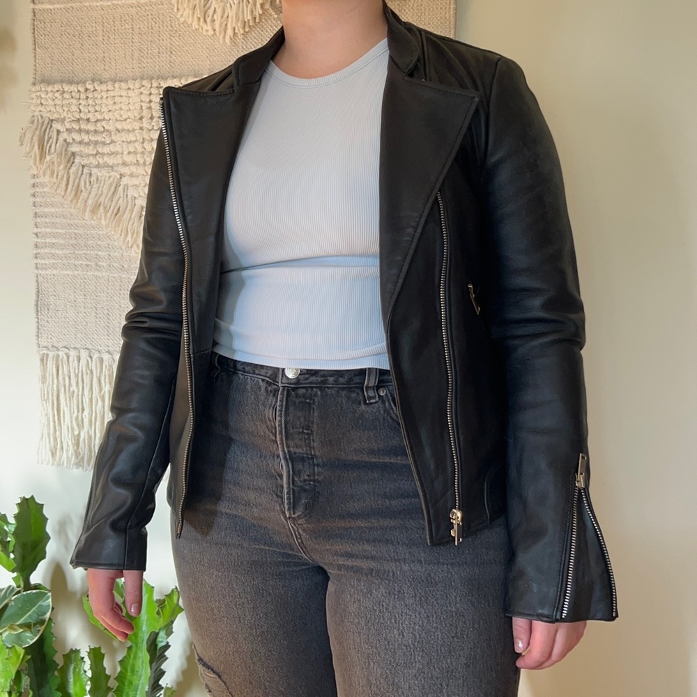 Sheep Leather Moto Jacket